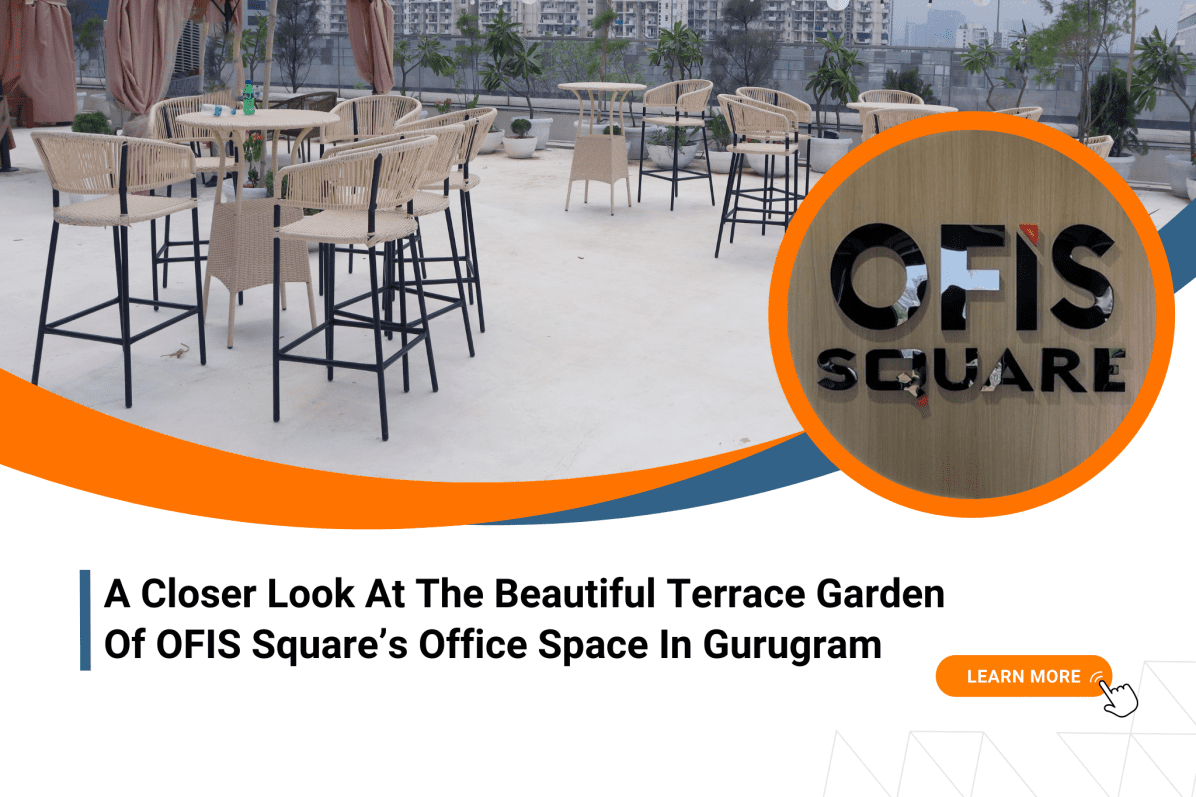 A Closer Look At The Beautiful Terrace Garden Of OFIS Square Office Space In Gurugram